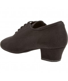 Mod. 140 Damen Tanzschuhe Weite F Normalweite mit Comfort-Fußbett Cuban Absatz 3,7 cm schwarz Microfaser 80
